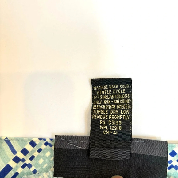 Designs Lane Bryant Blue Geometric Print Midi Wrap Skirt with Matching Scarf -22 - Picture 11 of 11